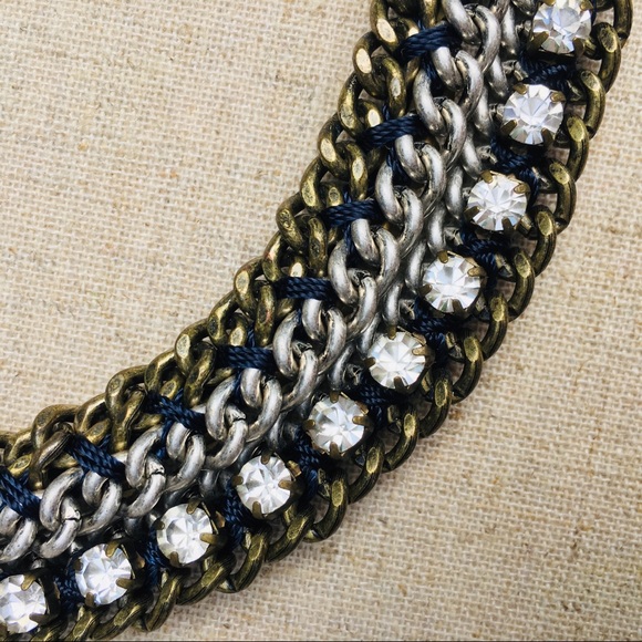 Stella & Dot | Retired La Coco Hematite+Rhinestone Cupchain Necklace - Picture 16 of 16